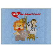 Liebe unsere Tierfreunde Schneidebrett (Vorderseite)