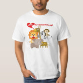 Liebe unsere Tierfreunde T-Shirt (Vorderseite)