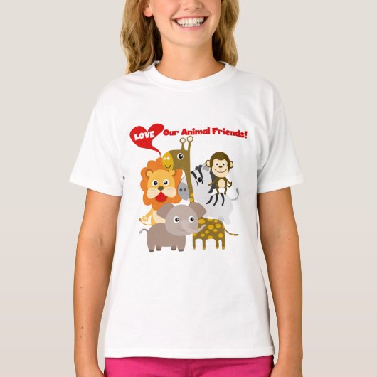 Liebe unsere Tierfreunde T-Shirt (Vorderseite)