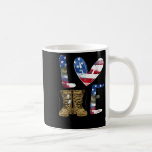 Liebe unseren Veteranentag Stolz Militär Amerikani Kaffeetasse