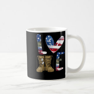 Liebe unseren Veteranentag Stolz Militär Amerikani Kaffeetasse