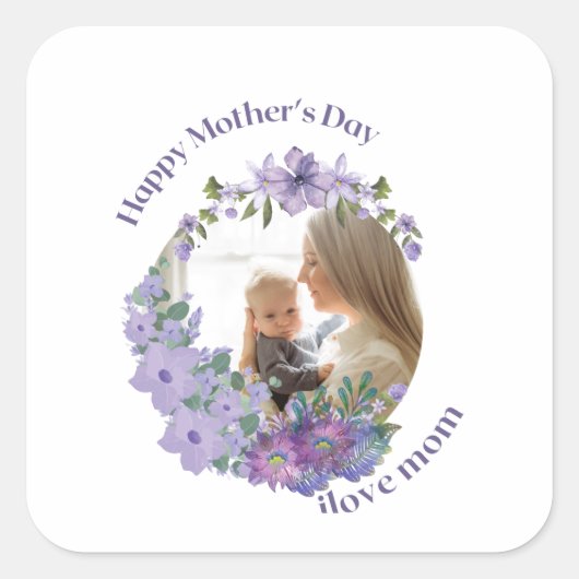 Liebe unserer Mutter Quadratischer Aufkleber (Vorderseite)