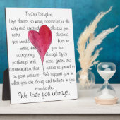 Liebe unserer Tochterplakette Fotoplatte (Seite)