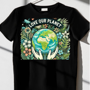 Liebe unseres Planeten Erde Tag T-Shirt