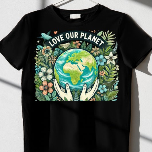 Liebe unseres Planeten Erde Tag T-Shirt