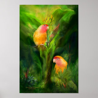 Liebe unter Bananen Art Poster/Print Poster