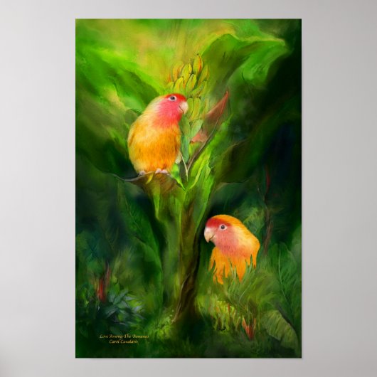 Liebe unter Bananen Art Poster/Print Poster (Vorne)