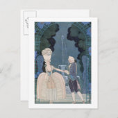 Liebe unter dem Brunnen, Abbildung für "Fetes G Postkarte (Vorne/Hinten)