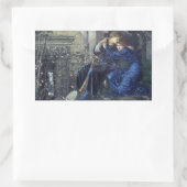 Liebe unter den Ruinen (von Edward Burne-Jones) Rechteckiger Aufkleber (Tasche)