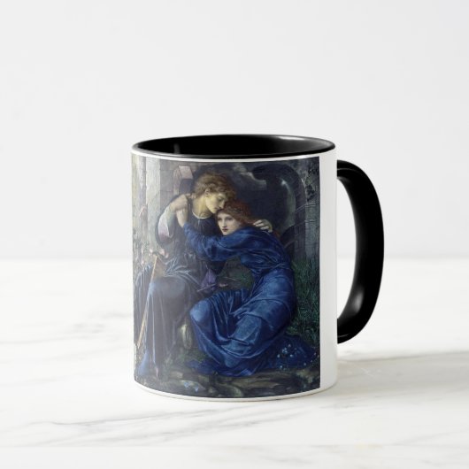 Liebe unter den Ruinen (von Edward Burne-Jones) Tasse (VorderseiteRechts)