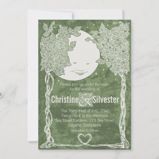 Liebe unter den Sternen, Hochzeit Einladung (Vorderseite)