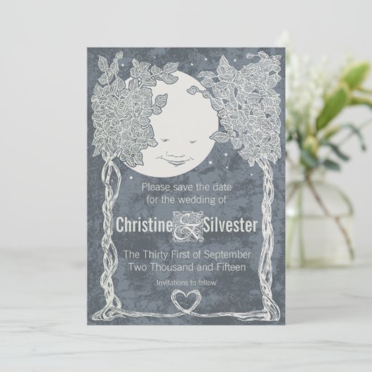Liebe unter den Sternen Save the Date (Stehend Vorderseite)