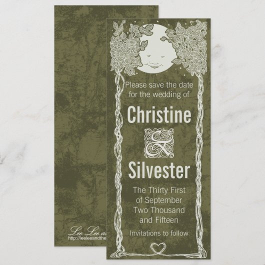 Liebe unter den Sternen Save the Date (Vorne/Hinten)