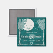 Liebe unter den Sternen Save the Date Magnet (Vorderseite/Rückseite)