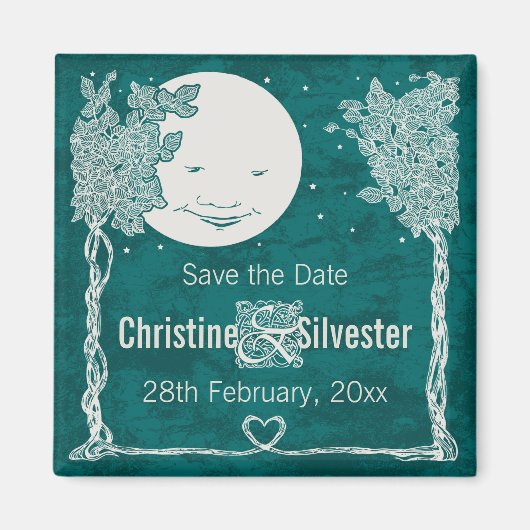 Liebe unter den Sternen Save the Date Magnet (Vorne)