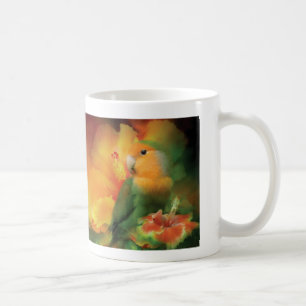 Liebe unter der Hibiskus-Tasse Kaffeetasse