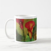 Liebe unter der Lilien-Tasse Kaffeetasse (Links)