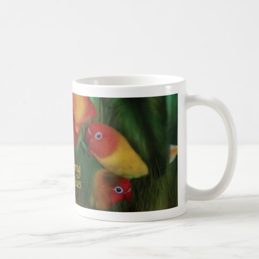 Liebe unter der Lilien-Tasse Kaffeetasse (Rechts)