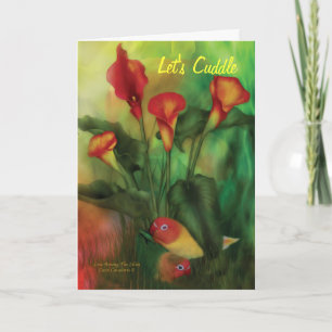 Liebe unter der Lilies Valentine's Day ArtCard Feiertagskarte