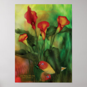 Liebe unter Lilies Poster/Print Poster