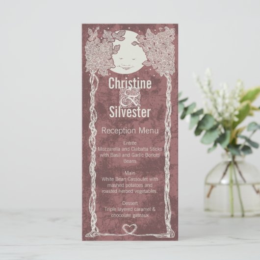 Liebe unter Sternen, Menü und Programm (Stehend Vorderseite)