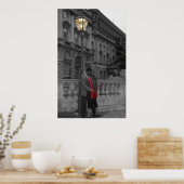 Liebe unter Straßenbeleuchtung Poster (Küche)