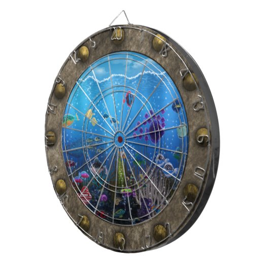 Liebe unter Wasser - Dartscheibe (Vorderseite rechts)