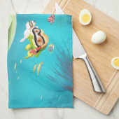 Liebe unter Wasser Geschirrtuch (Viertel Falte)