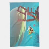 Liebe unter Wasser Geschirrtuch (Vertikal)