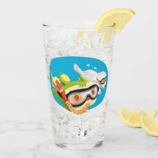 Liebe unter Wasser Glas (Rückseite Ice)