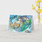 Liebe unter Wasser Karte (Gelbe Blume)