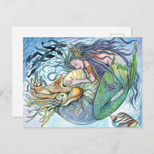 Liebe unter Wasser Postkarte (Vorne/Hinten)