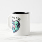 Liebe unter Wasser Zweifarbige Tasse (Vorderseite Links)