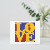 Liebe unterrichten postkarte (Stehend Vorderseite)