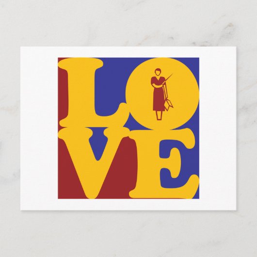 Liebe unterrichten postkarte (Vorderseite)