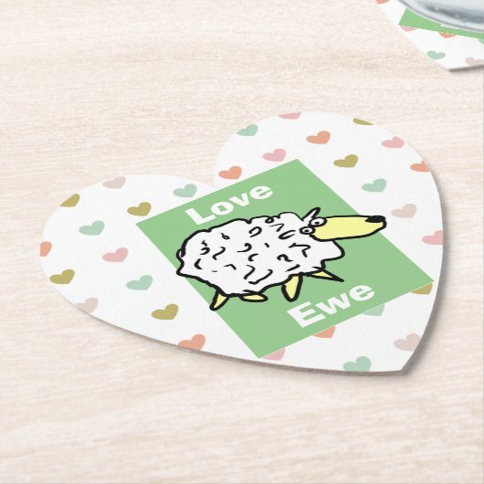 Liebe Untersetzer (angewinkelt)