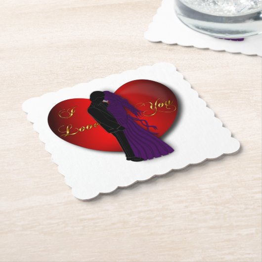 Liebe Untersetzer (angewinkelt)