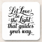 Liebe-Untersetzer gelassen Getränkeuntersetzer (Vorderseite)