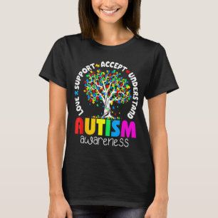 Liebe unterstützen akzeptieren verstehen Autismus- T-Shirt