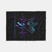 Liebe - Unterstützung der Sensibilisierung für die Fleecedecke (Vorderseite (Horizontal))