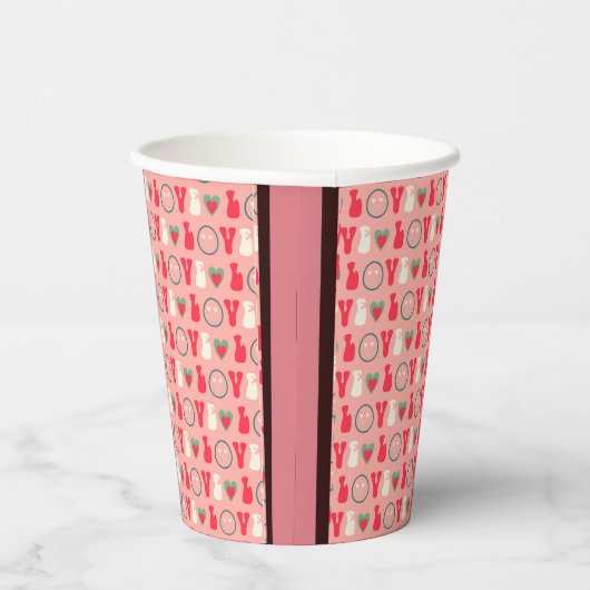 Liebe unterwegs pappbecher (Rechts)