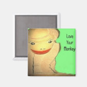 Liebe Ur Affe! Magnet (Vorderseite/Rückseite)