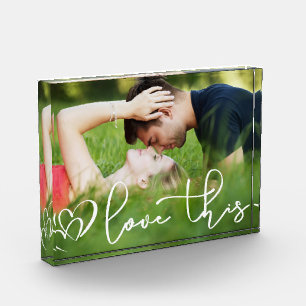 Liebe   Urban Lässig Hand Letted Script Fotoblock