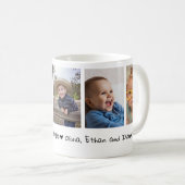 Liebe Urgroßmutter Enkelkinder 5 Foto-Collage Kaffeetasse (VorderseiteRechts)