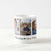 Liebe Urgroßmutter Enkelkinder 5 Foto-Collage Kaffeetasse (Mittel)