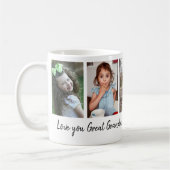 Liebe Urgroßmutter Enkelkinder 5 Foto-Collage Kaffeetasse (Links)