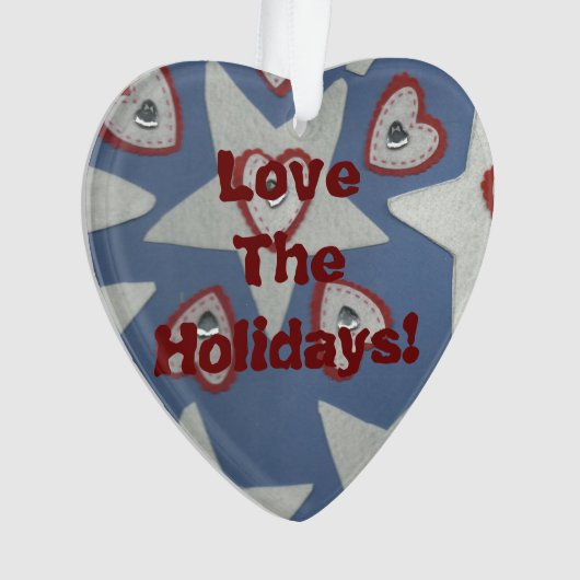 Liebe Urlaub! Ornament (Vorderseite)