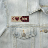 Liebe, Urlaub, Valentinstag Namensschild (Beispiel)