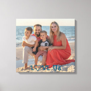 "LIEBE US" Foto-Großformat Leinwanddruck