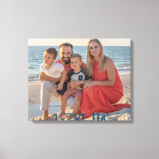 "LIEBE US" Foto-Großformat Leinwanddruck (Vorderseite)